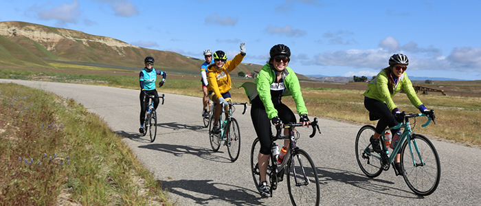 Riders on Shell Creek Road